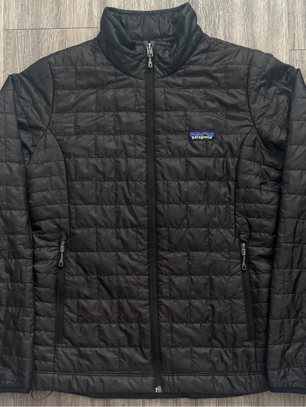 Patagonia Nano Puff Jacket Womens Medium Black Hiking Coat Puffer Jacket Style